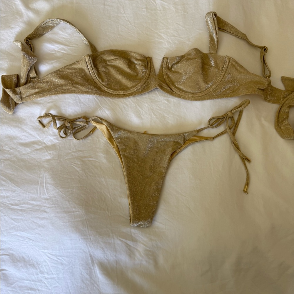 Monday Swimwear Gold Bikini